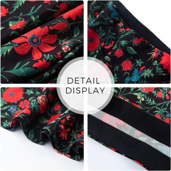 Leopard Skirt for Women Midi Length High Waist Silk Satin Elasticized - Picture 4 of 16